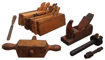 Assorted Makers: Lot Of Clean & Usabl Woodworking Tools
