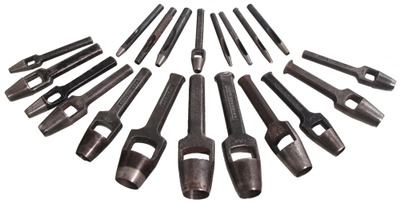 Assorted Makers: Wkg. Set Of Round Leather Punches