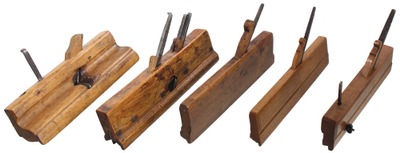 Assorted Makers: Five Early European Molding Planes