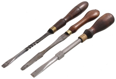 Unmarked: Three Early Type "Turnscrew" Screwdrivers