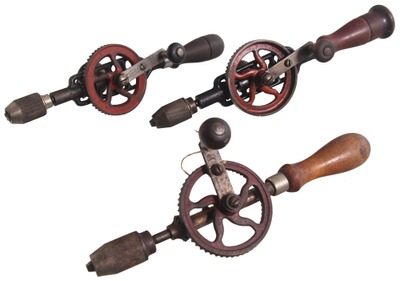 Millers Falls Company, Millers Falls, Massachusetts: Three Clean & Usable Hand Drills