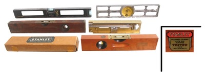 Assorted Makers: Five Later Type Spirit Levels