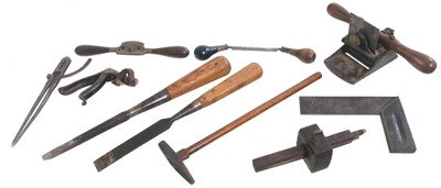 Assorted Makers: Lot Of Clean & Usabl Woodworking Tools