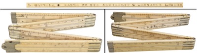 L. Casella, Maker To The Admiralty, London, England: Rare Eight-Fold Folding Rule