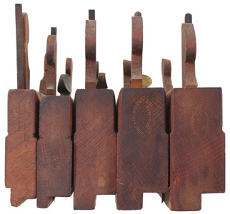 Chapin-Stephens Company: Five Stepped Dado Molding Planes
