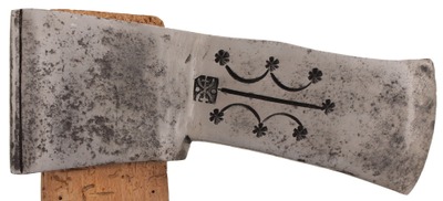 Unmarked: Artfully Decorated 19th C. Axe
