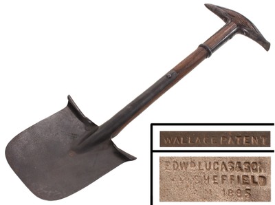 Edw. Lucas & Company, Sheffield, England: "Wallace Patent" Entrenching Shovel