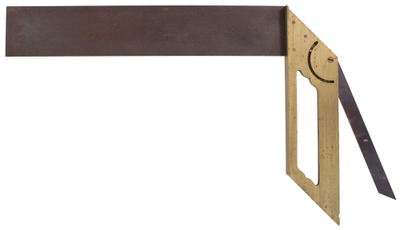 Mulliken & Stackpole, Boston, Massachusetts: Unused 12" Blade Patent Try Square