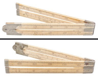 Abraham Dancer, Manchester, England: Two-Foot, Four-Fold Archit. Folding Rule