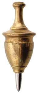 Unmarked: Small Size "Chalice" Form Plumb Bob
