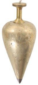 Unmarked: Unus. Early Brass Plumb Bob