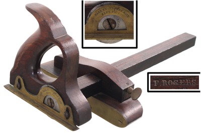 Thomas Rice, Boston, Massachusetts: Rosewood Slitter Marking Gauge
