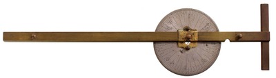 Joseph W. Strange, Bangor, Maine: Navigator's Brass Protractor