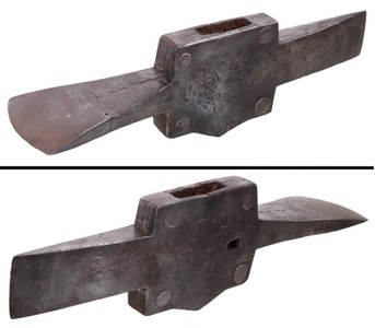 Unmarked: Early Pennsylvania Form Post Mortise Ax