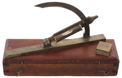 William R. Boutell: Machined Brass Inclinometer Level