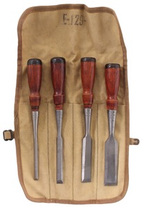 Stanley Rule & Level, No. 750: Four Unused Beveldge Butt Chisel