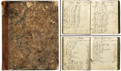 Peletiah Allyn, Hiran, Ohio: Carpenters Journal Ledger