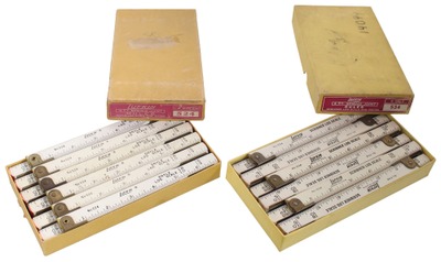 Lufkin Rule Company, Saginaw, Michigan: Two Full Boxes Of Lumberman's Rules