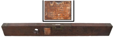 James McCoskrie, Cambridgeport, Massachusetts: Massive Early Mahogany Level