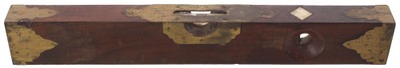 Unmarked: Spectacular Mahogany Brass & Bone Level