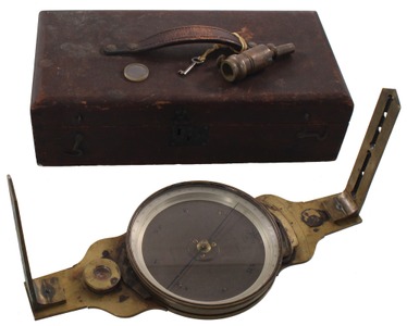 William J. Young & Company, Philadelphia, Pennsylvania: Precision Surveyor's Plain Compass