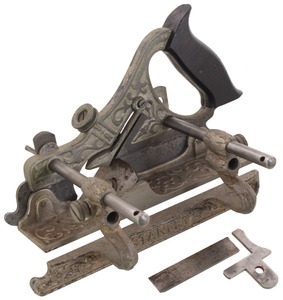 Stanley Rule & Level, No. 141: Nickel Plated Plow & Filletster Plane