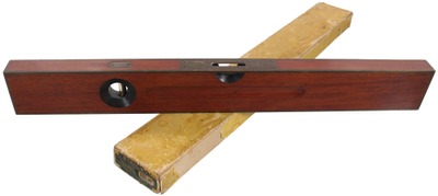 Stanley Rule & Level, No. 93: Brass Bound Mahogany Level