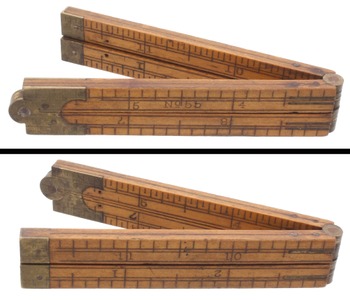 STANLEY (Unmarked), No. 55: One-Foot/Four-Fold Folding Rule