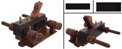 E.W. Carpenter, Lancaster, Pennsylvania: Rosewood Patent Arms Screw Arm Fillet Plane