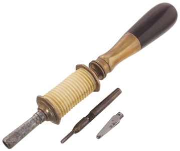 Napoleon Erlandsen, New York, New York: Classic Ivory Spool Bow Drill