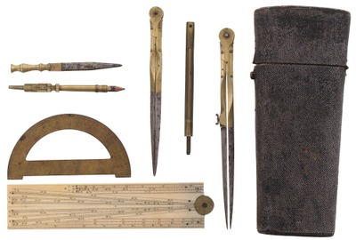 Unmarked: Early Type Nautical Drafting Set