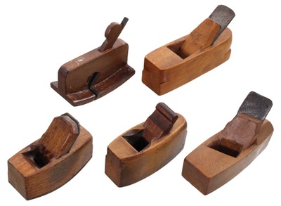 Assorted Makers: Five Small Size Woodworking Planes