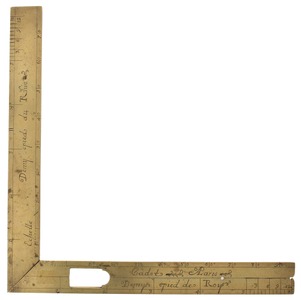 Michel Cadot, Quay De L'horloge, Ile de la Cite, Paris, France: Rare 18th Century Plumb Level Square