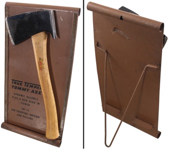 American Fork & Hoe Company, Cleveland, Ohio, No. TA-150: Hdwe. Store Display For "Tommy Axe"