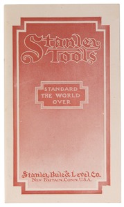 Stanley Rule & Level: 1915 "Pocket" Catalogue