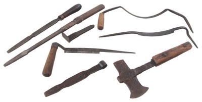 Assorted Makers: Coll. Of Tools Forge From Old Files
