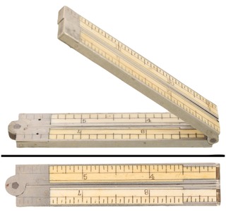 Unmarked: One-Foot, Four-Fold Folding Rule