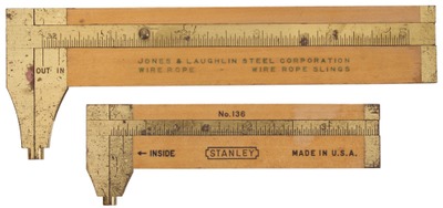 Stanley Rule & Level: Two Extra Clean Advrtising Caliperes