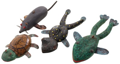 Robert Lindner, Clarence, New York: Four Ice Fishing Decoys