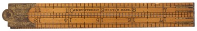 J.B. Hunter Company, Boston, Massachusetts: Two Foot, Four Fold Folding Rule
