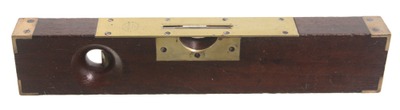 J.W. Harmon, Boston, Massachusetts: Brass & Rosewood Plumb & Level