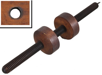Samuel Auxer, Lancaster, Pennsylvania: Rare Maker Mkd. Mus. Instr. Clamp