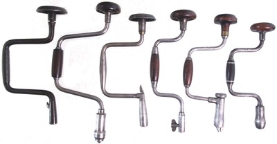 Assorted Makers: Lot Of Early Patent Bit Braces