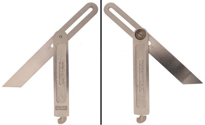 Stanley Rule & Level, No. 18: Unused 8" Size Nicke Plated Bevel