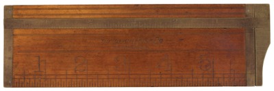 Lufkin Rule Company, Saginaw, Michigan, No. 046: Extra Wide Caliper Rule