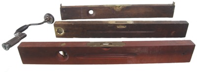 Assorted Makers: Lot Of Three Clean Spirit Level