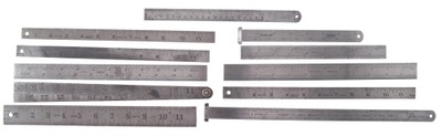 Lufkin Rule Company, Saginaw, Michigan: Lot Of Assorted Spec Purp. Steel Rule