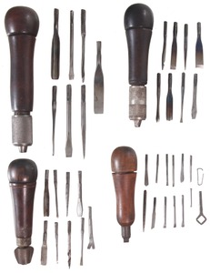 Assorted Makers: Lot Of Four Clean Tool Handles