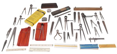 Assorted Makers: Lot Of Assorted Layout Tools