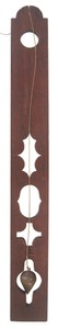 Unmarked: Fancy Mahogany Body Plumb Level